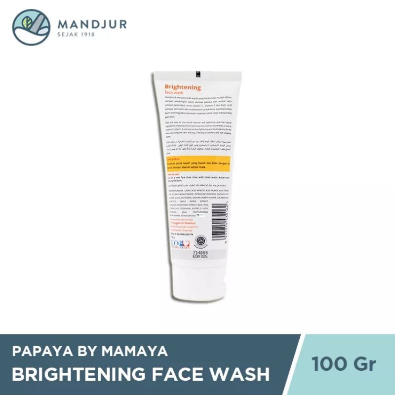 Mamaya Facial Wash 100 Ml Bpom