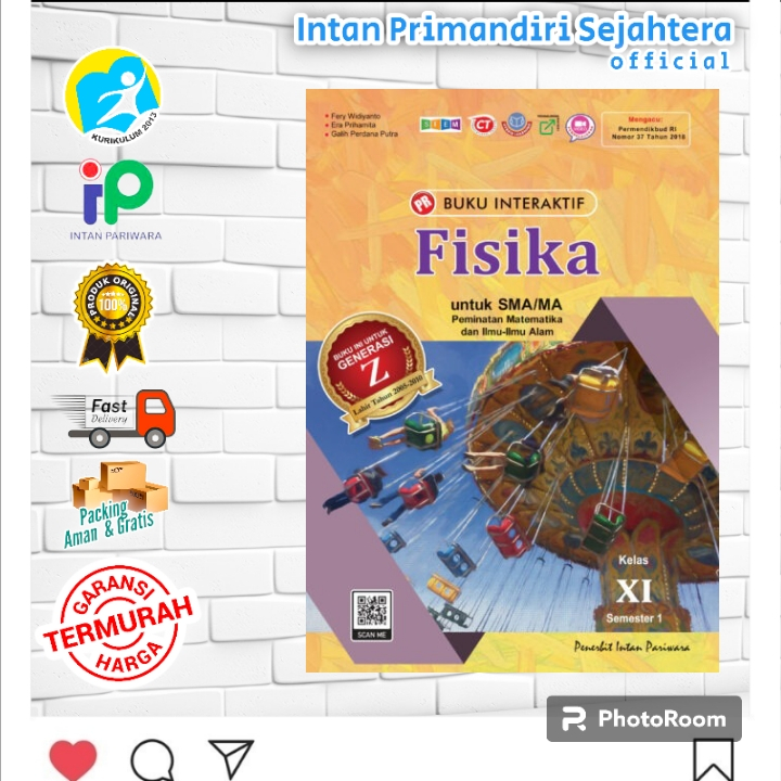 PROMO  BUKU PR INTERAKTIF SMA/MA ( Kurikulum K.13 ) :FISIKA KELAS 11 semester 1 , 2 terbaru 2023 INT