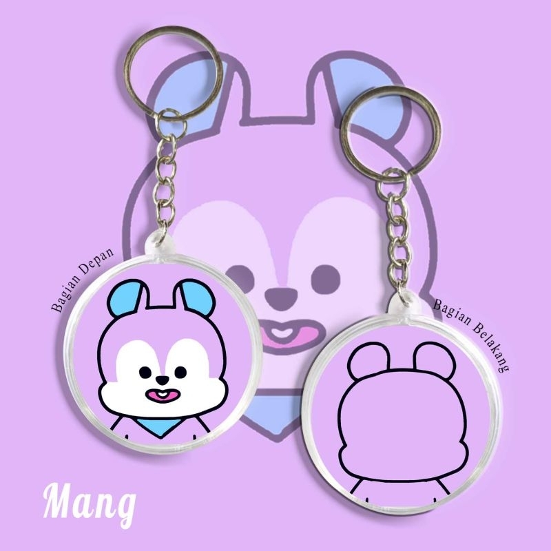 GANTUNGAN KUNCI MANG ASLI/KEYCHAIN MANG REAL FACE J-HOPE