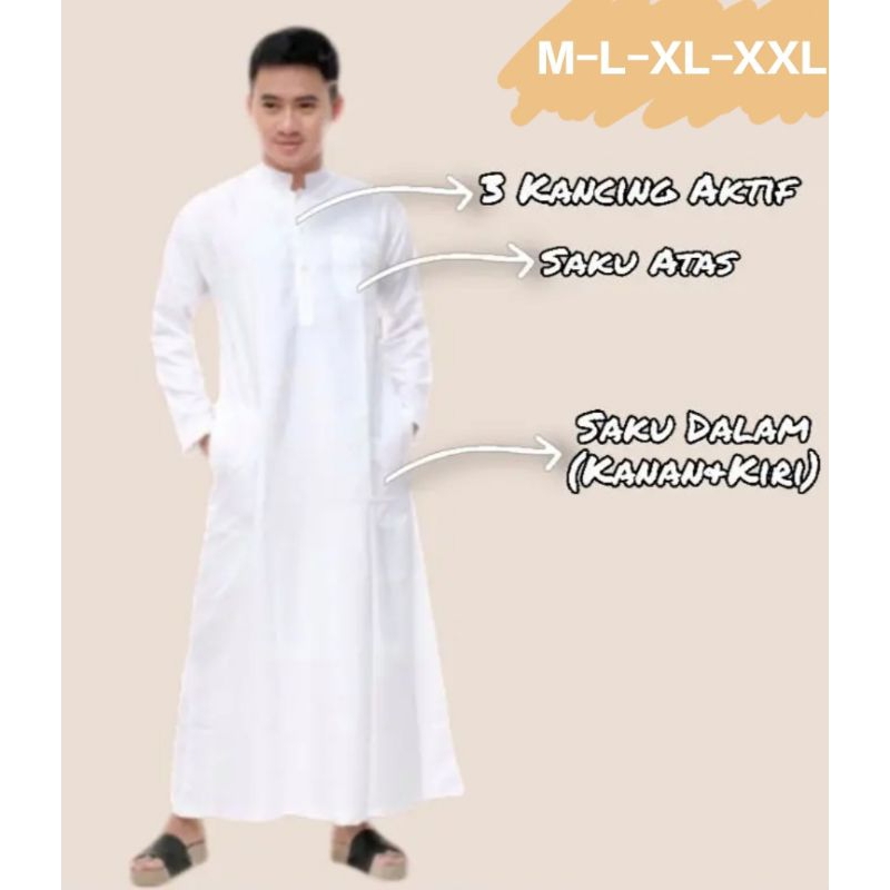 JUBAH PRIA, GAMIS LAKI LAKI EXCLUSIVE TEBAL ADEM