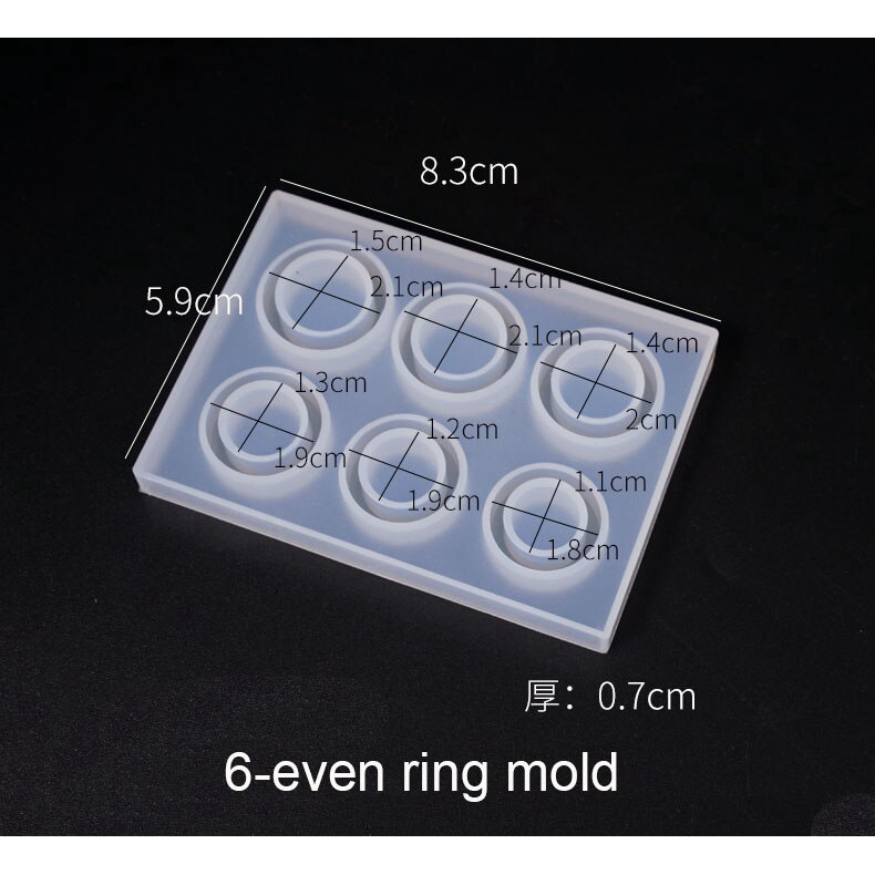 Cetakan Resin Cincin Datar Ring Bahan Silikon Silicone Silicon Peralatan Perlengkapan Kerajinan Tang