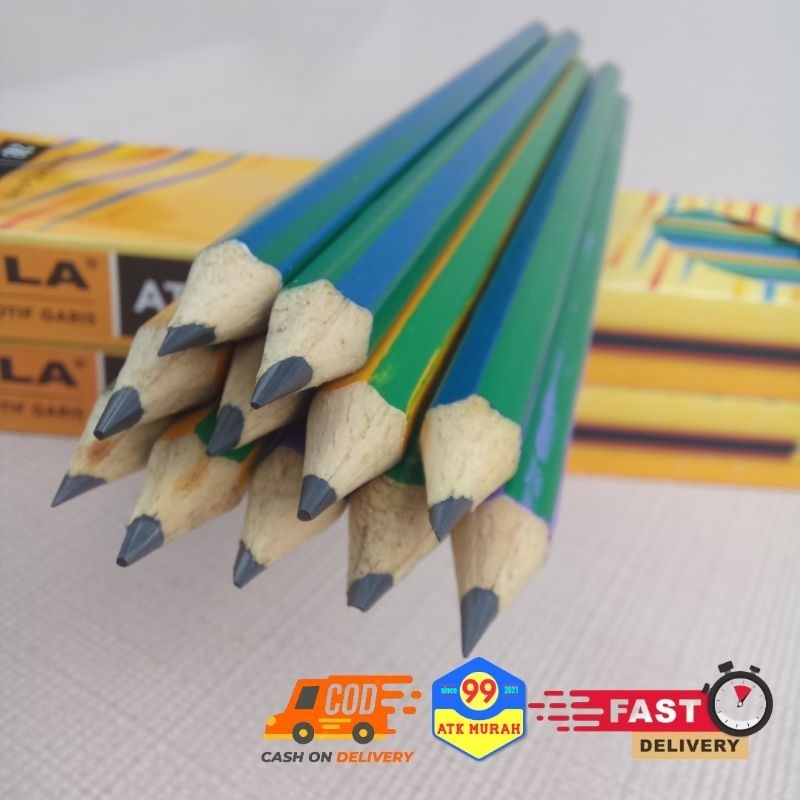 (AT-4 ) Pensil 2B MULA/Pencils 2B/Pensil Murah/Alat tulis