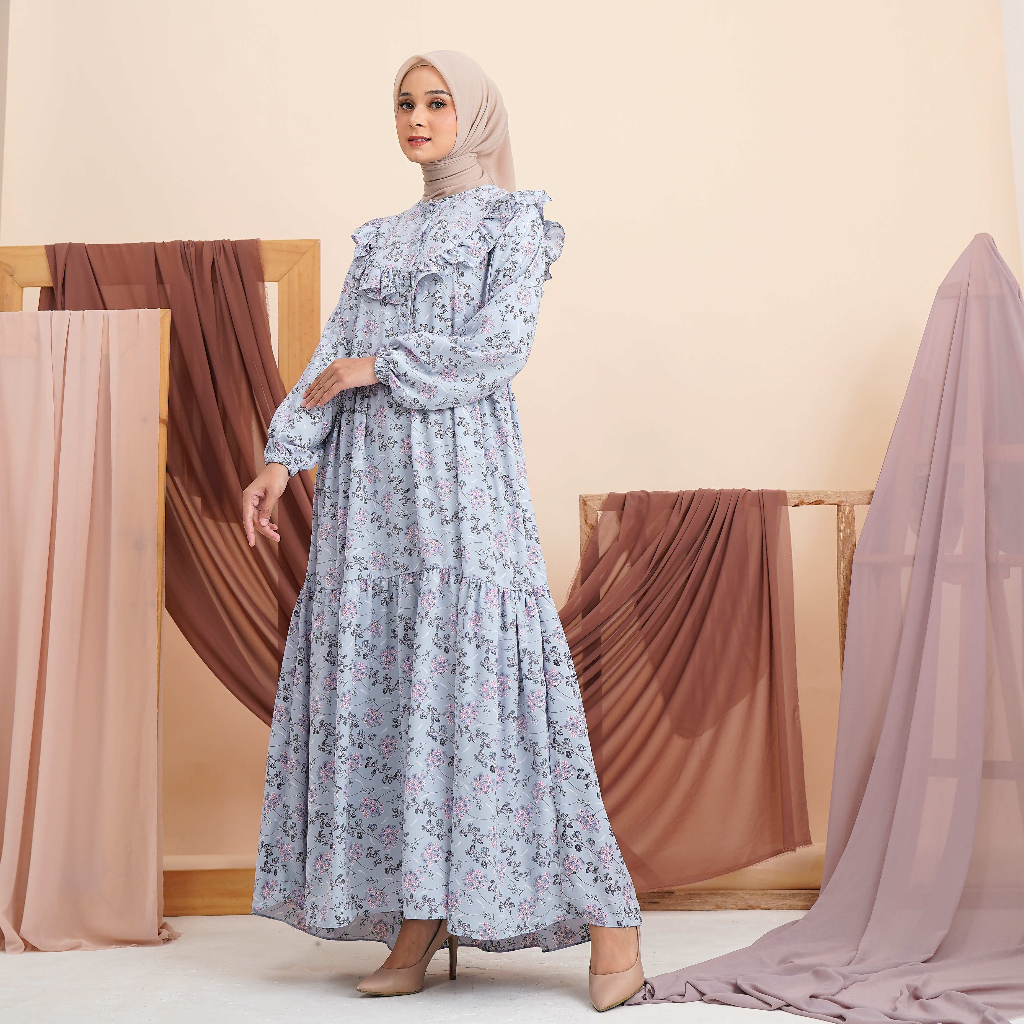 QUEENA DRESS BUSUI JUMBO LONG GAMIS ANTI KUSUT BAHAN ADEM PART 2