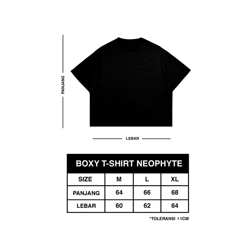 Kaos Boxy Crop Oversize T-shirt Trampled White Neophyte