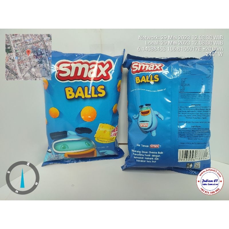 

Snack Smax Balls Cheese Flavour 70gr - Chiki Balls Rasa Keju 70gr