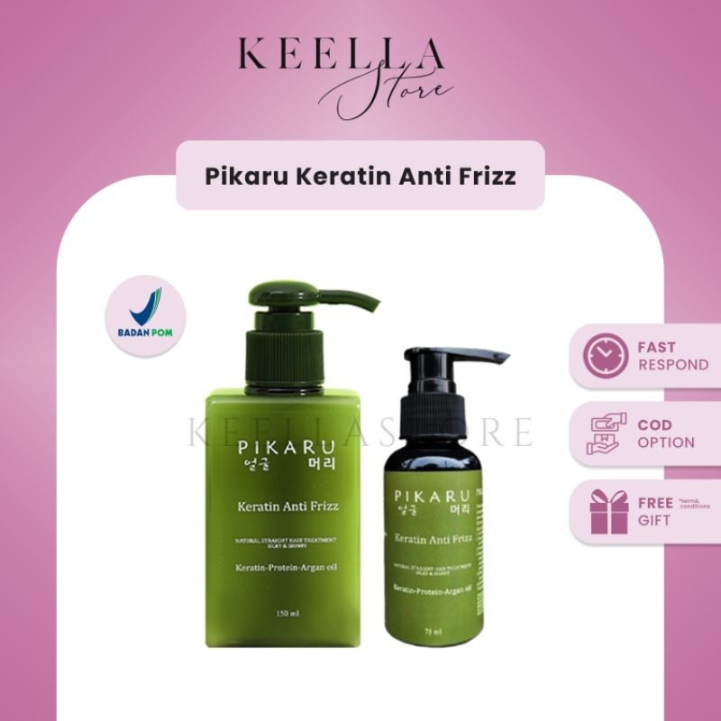 Pikaru Hair keratin anti frizz treatment perawatan rambut anti kusut