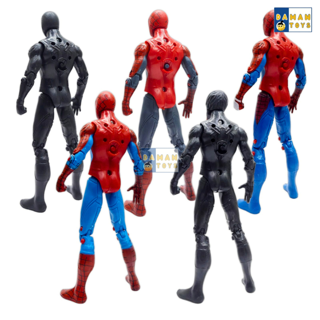 6pcs Mainan Anak Spiderman Super Hero Action Figure Pajangan