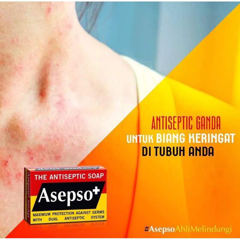 ORIGINAL Asepso Sabun 80gr kulit, antiseptik, gatal, alergi sabun gatal