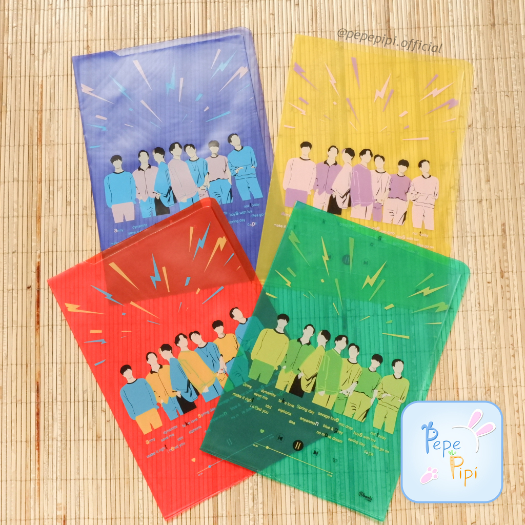 Map Bambi L File A4 KPOP Boy Band Korea Map plastik  Folder One