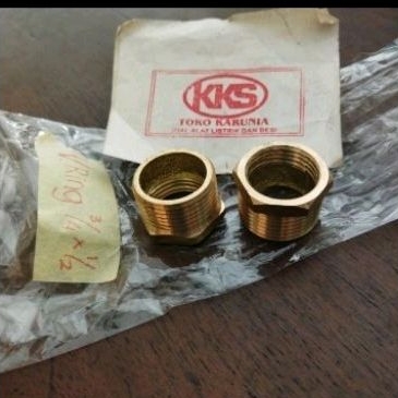 Verlop Ring Kuningan 3/4 x 1/2"