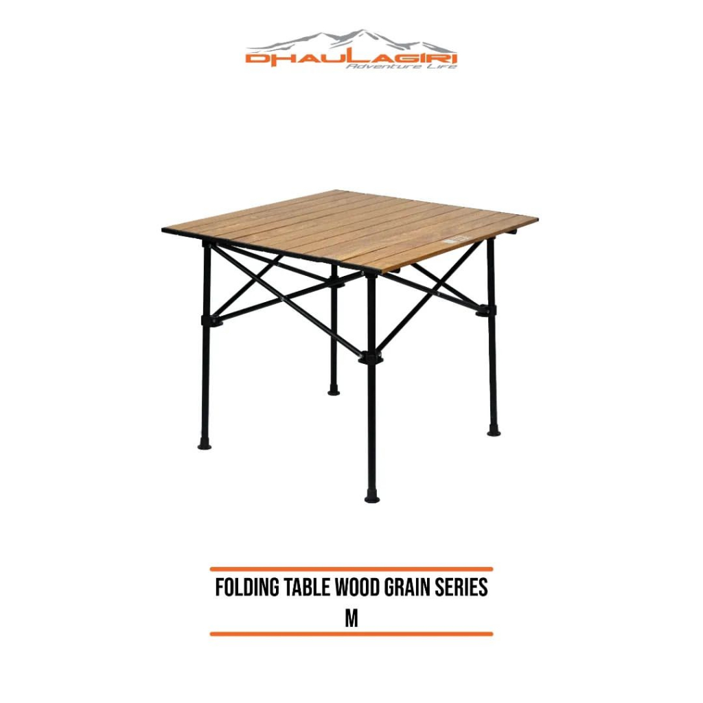 MEJA LIPAT OUTDOOR DHAULAGIRI  FOLDING TABLE WOOD GRAIN SERIES MEDIUM  (71 x 69 x 61 cm)