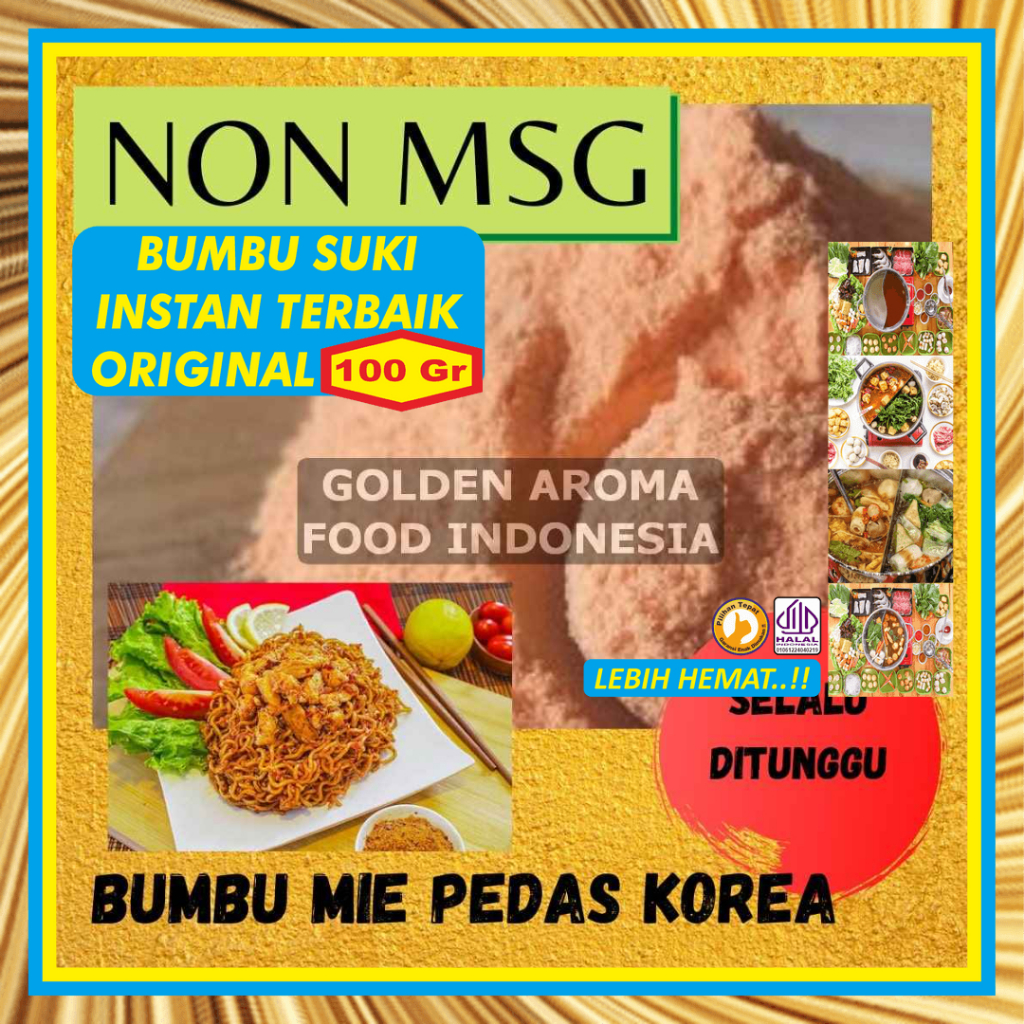

Bumbu Hotpot Instan Mie Goreng PedasNon MSG 100Gr Sample Korean Spicy Noodles Kecil Tanpa MSG Kecil Halal Suki Steamboat Shabu Sabu Kuah Soup Original Stemboat Steambot Steamboot Sukiyaki Grill Bakar Instant Gafi Murah Enak Terbaik Premium Promo Rekomenda
