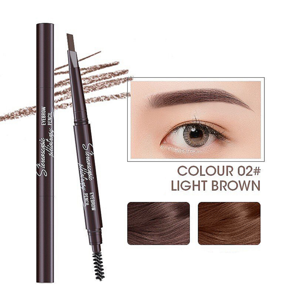 MYONLY Pensil Alis 2IN1 Dengan Sikat Brush Eyebrown Pencil