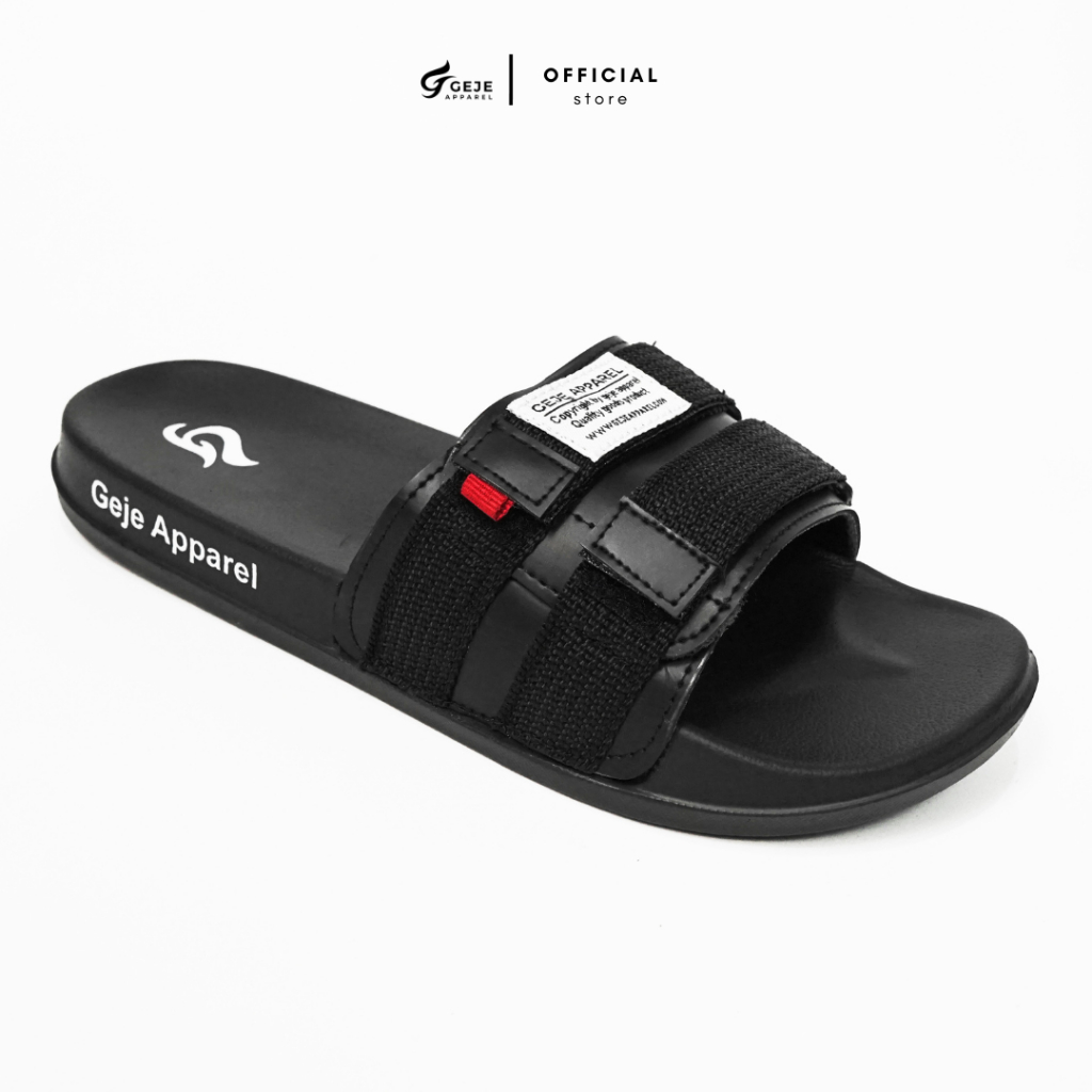 Geje Apparel - Sendal Slide Webing Black