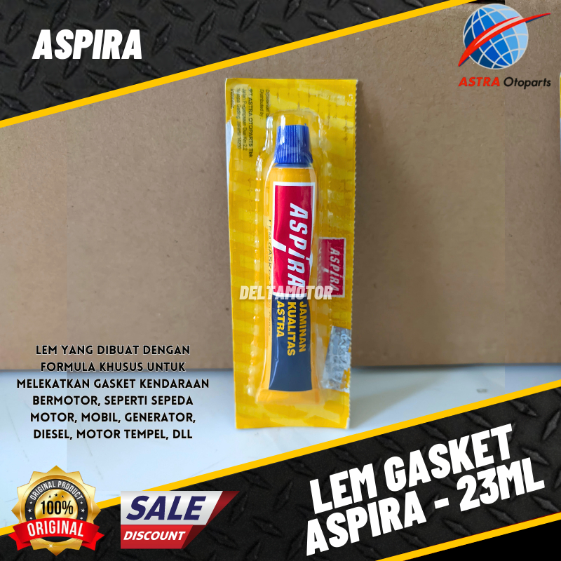 LEM GASKET TAHAN PANAS LEM GASKET ASPIRA 23 ML UNTUK SEMUA MOTOR