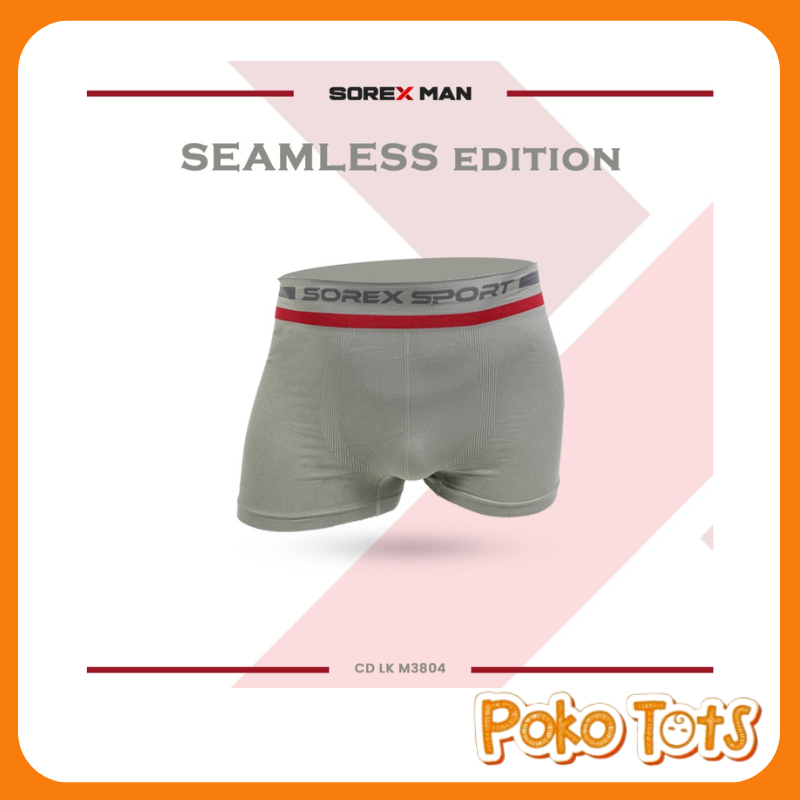 Sorex CD Men Boxer Sport Seamless Edition M3804 Boxer Pria Tanpa Jahitan CD Sport Seamless WHS