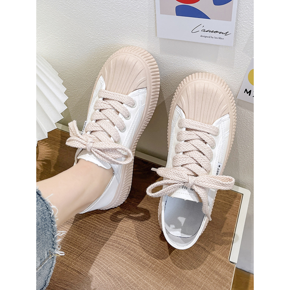 COD POS 629 Sneakers Slip On Polos Wanita Musim Panas Sepatu Model Korea