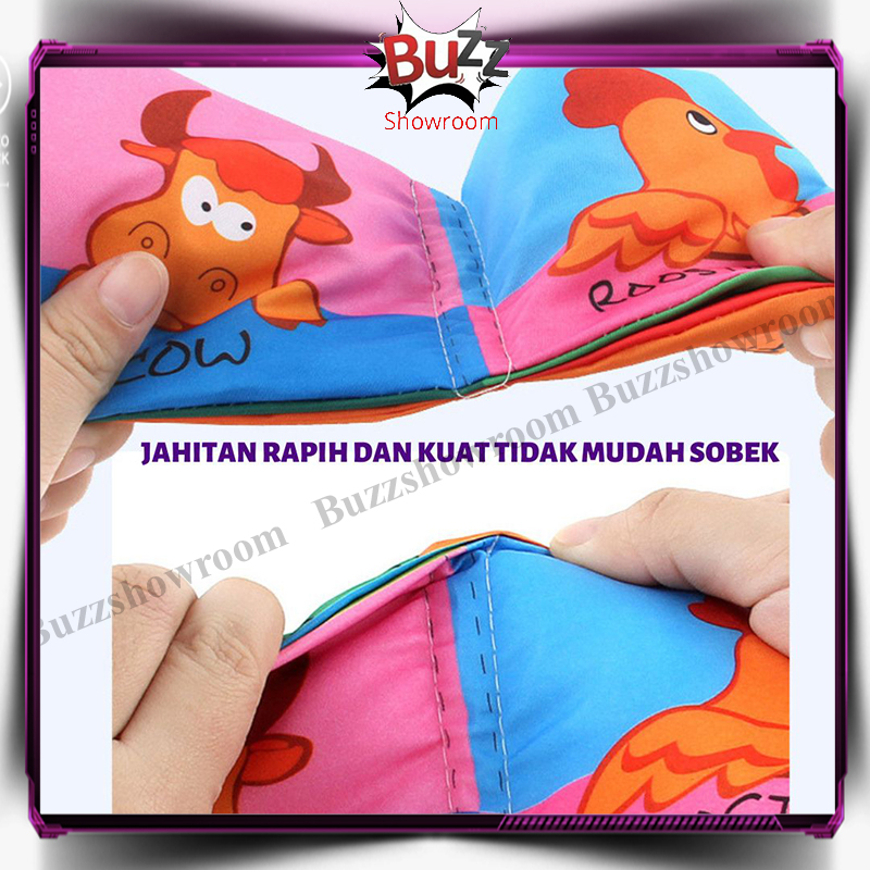 Cloth Book Buku Kain Edukasi Anak Bayi Soft Pillow Book Baby Book