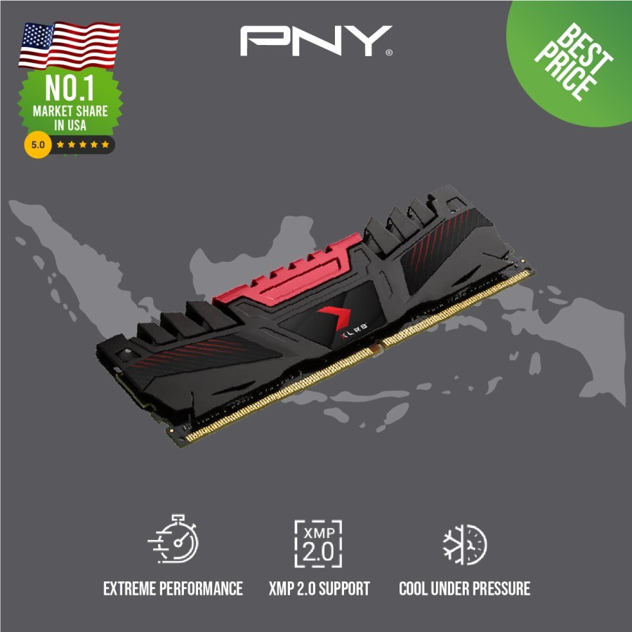 Memory RAM PNY Longdimm 8GB DDR4 3200MHz XLR8 Desktop