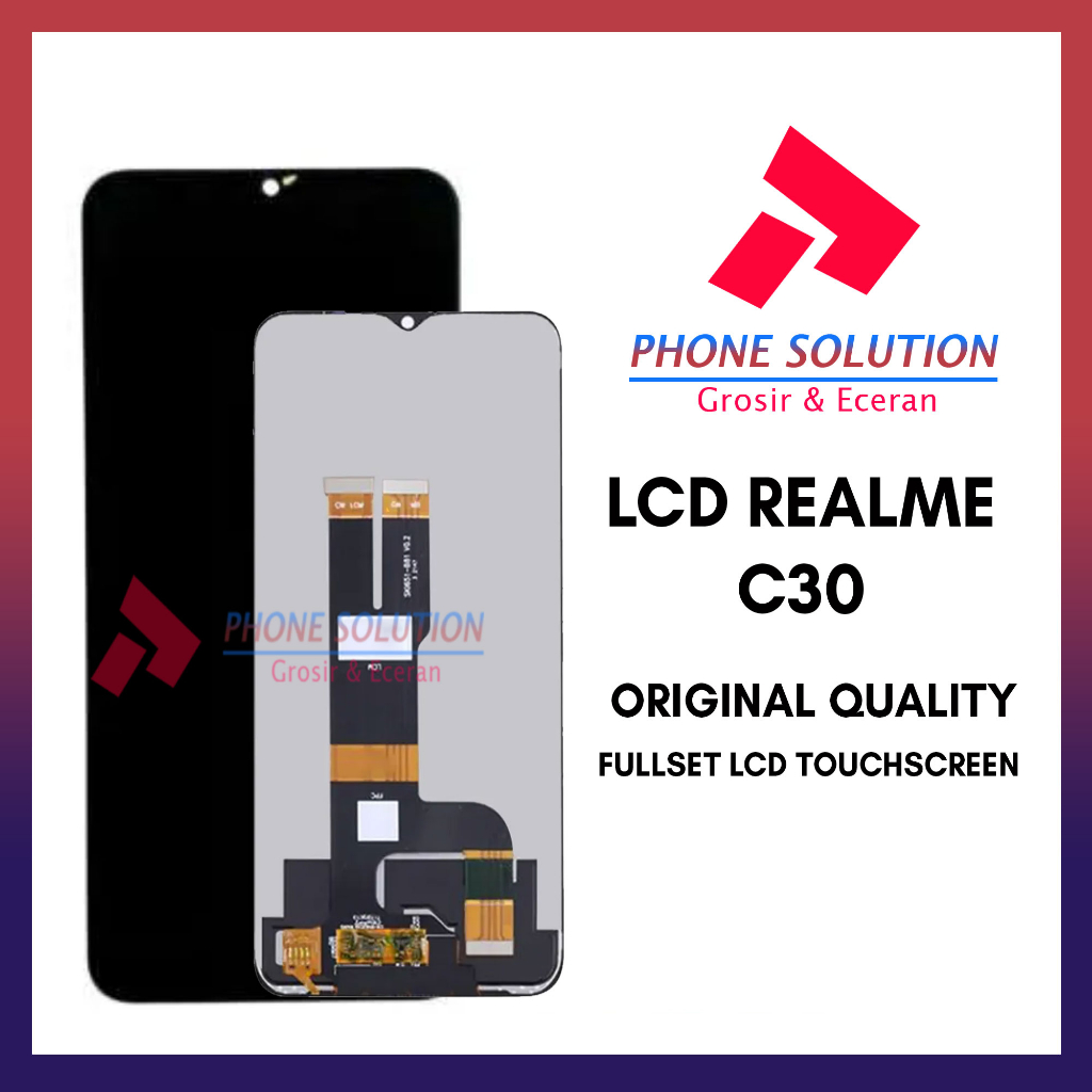 LCD Realme C30 Fullset Touchscreen // Supplier LCD Garansi 1 Bulan