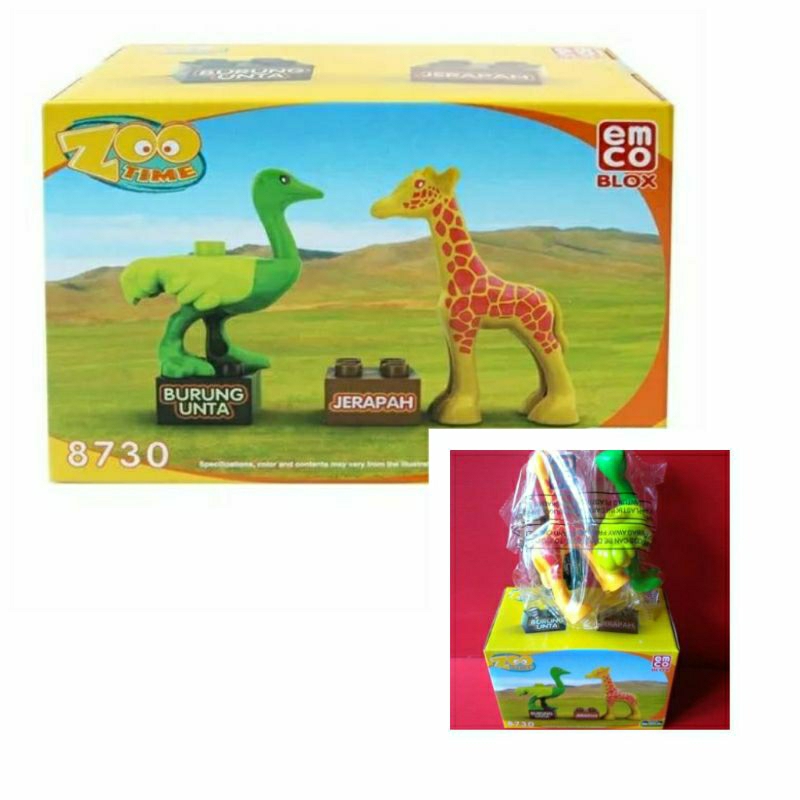 Mainan Anak Emco Blox Time Zoo Original