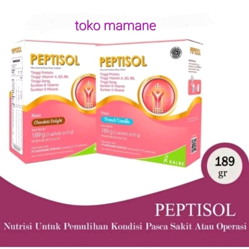 

Peptisol Vanila/Coklat 189gr