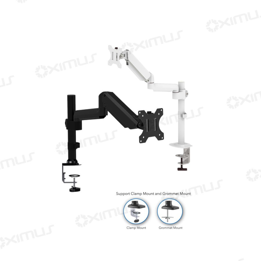 Bracket Monitor Gas Spring OXIMUS P100e | Single Monitor LCD LED