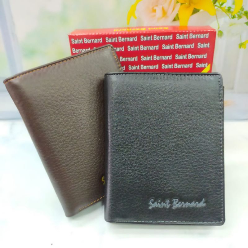 Dompet kulit lipat pria model diri saint bernard