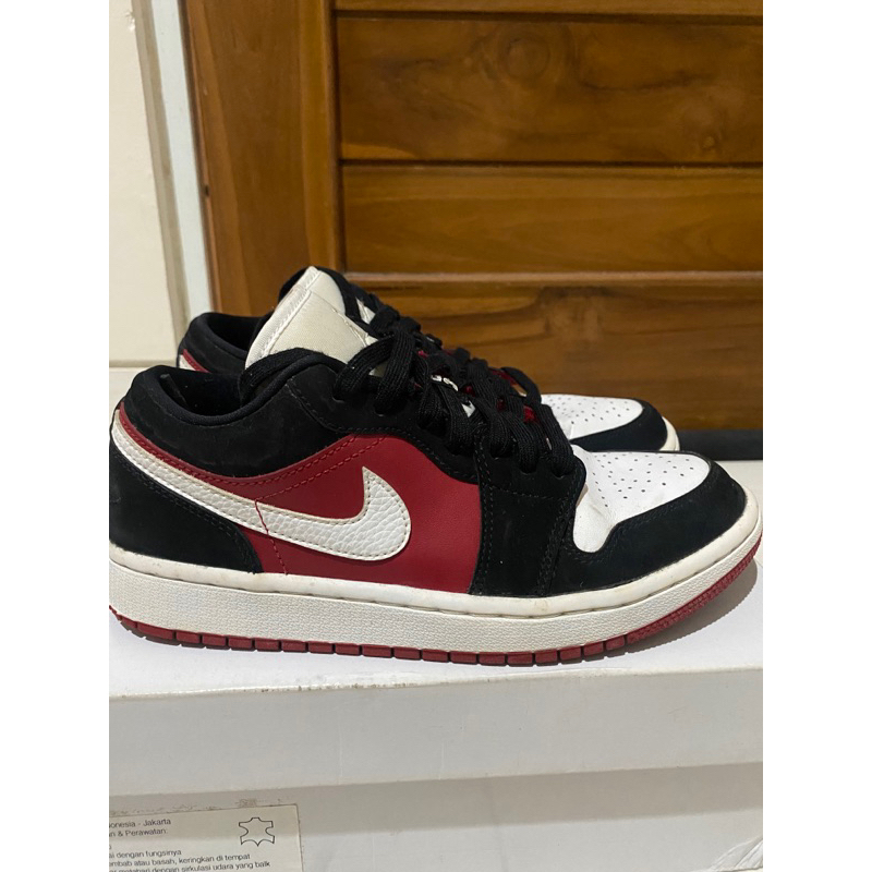 Nike Air Jordan 1 Low Gym Red Black White Original Preloved