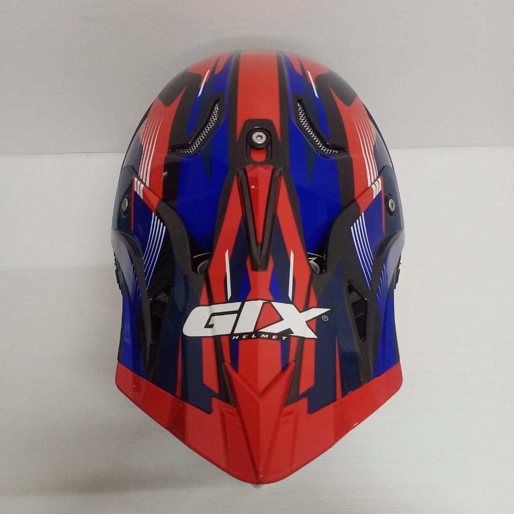 HELM CROSS GIX CROSS MOTIF CR-F GUNMET RED JPX CROSS