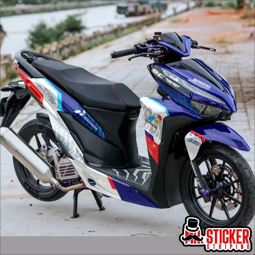 Decal Honda Vario New 150 125 2018-2019 mandalika racing team livery 25