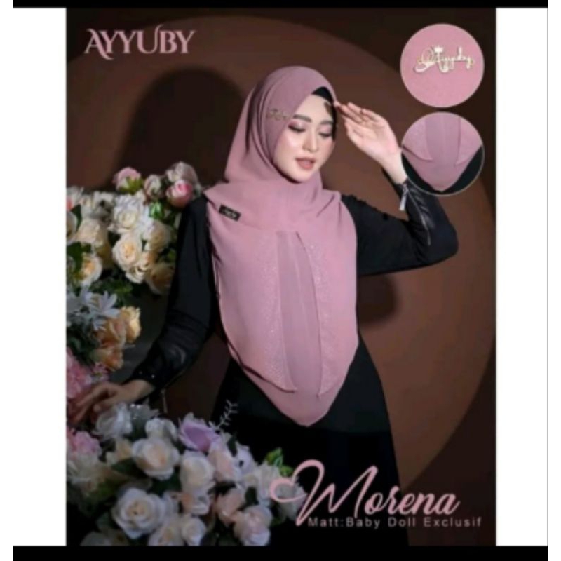 Hijab instan Ceruty MORENA Ori Ayyuby Jilbab Premium