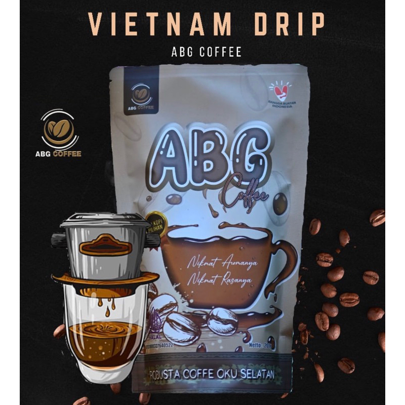 

Kopi Bubuk Robusta ABGCoffee Grind Size Vietnam Drip 200 Gram