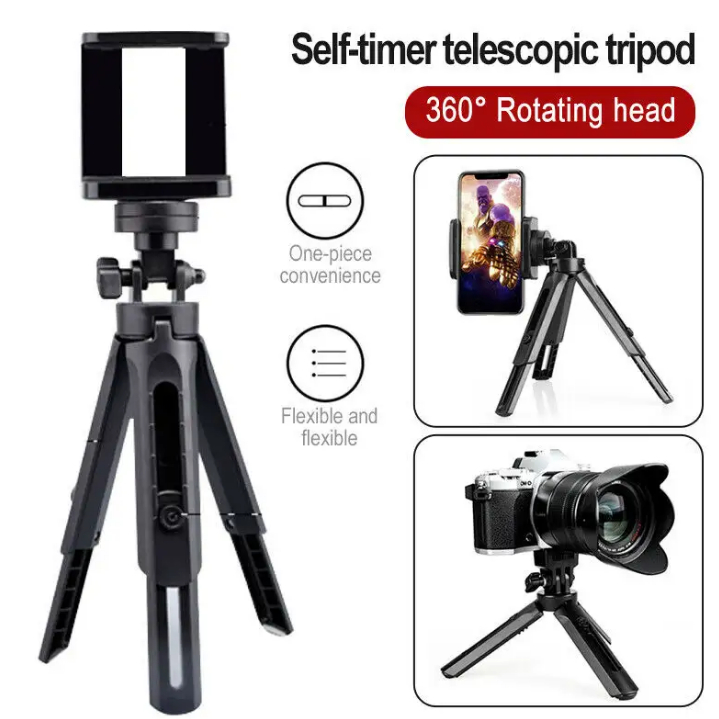 Tripod Mini Stand or Vlog 5 Level Stand Handphone Kamera Lightning Gopro 360 Derajat