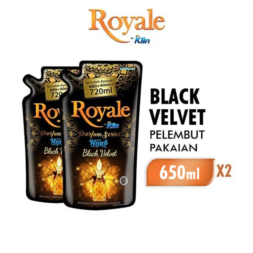 Royale Parfum Series Pelembut dan Pewangi Pakaian Hijab Black Velvet 650 ml x2