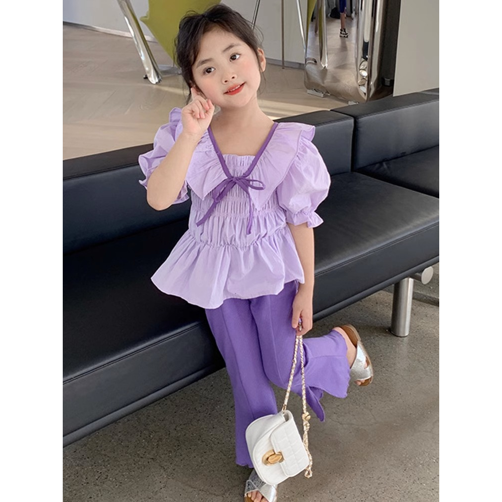 GROSIR (3 PCS) - Setelan anak perempuan 5-7 Tahun / Baju anak cewek / Pakaian anak import / Grosir b