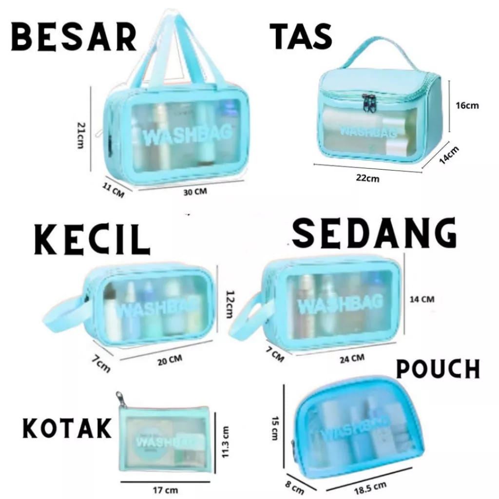 ~ PIYOSHI08 ~ WASH BAG Tas Kosmetik Pouch Make Up Anti Air Wadah Aksesoris AF247