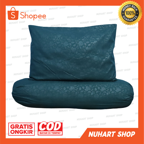 1 Set Sarung Bantal Sarung Guling Resleting AMCO Sarung Bantal Guling Tidur Sarung Bantal Guling Murah Sarung Bantal Guling Standar Emboss Premium