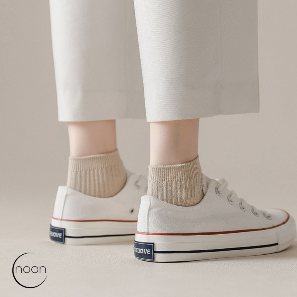 NOON ( to autumn / 가을 )  Kaos Kaki Pendek Wanita Korea Tebal Warna Kulit Semata Anti Slip Korean Style Polos Ankle Socks Sneakers Ballet SMA Yoga Miniso Pound Kerja Muslimah Sekolah Korea Olahraga Perempuan Motif Lucu Imut Import Grosir Lusinan Murah