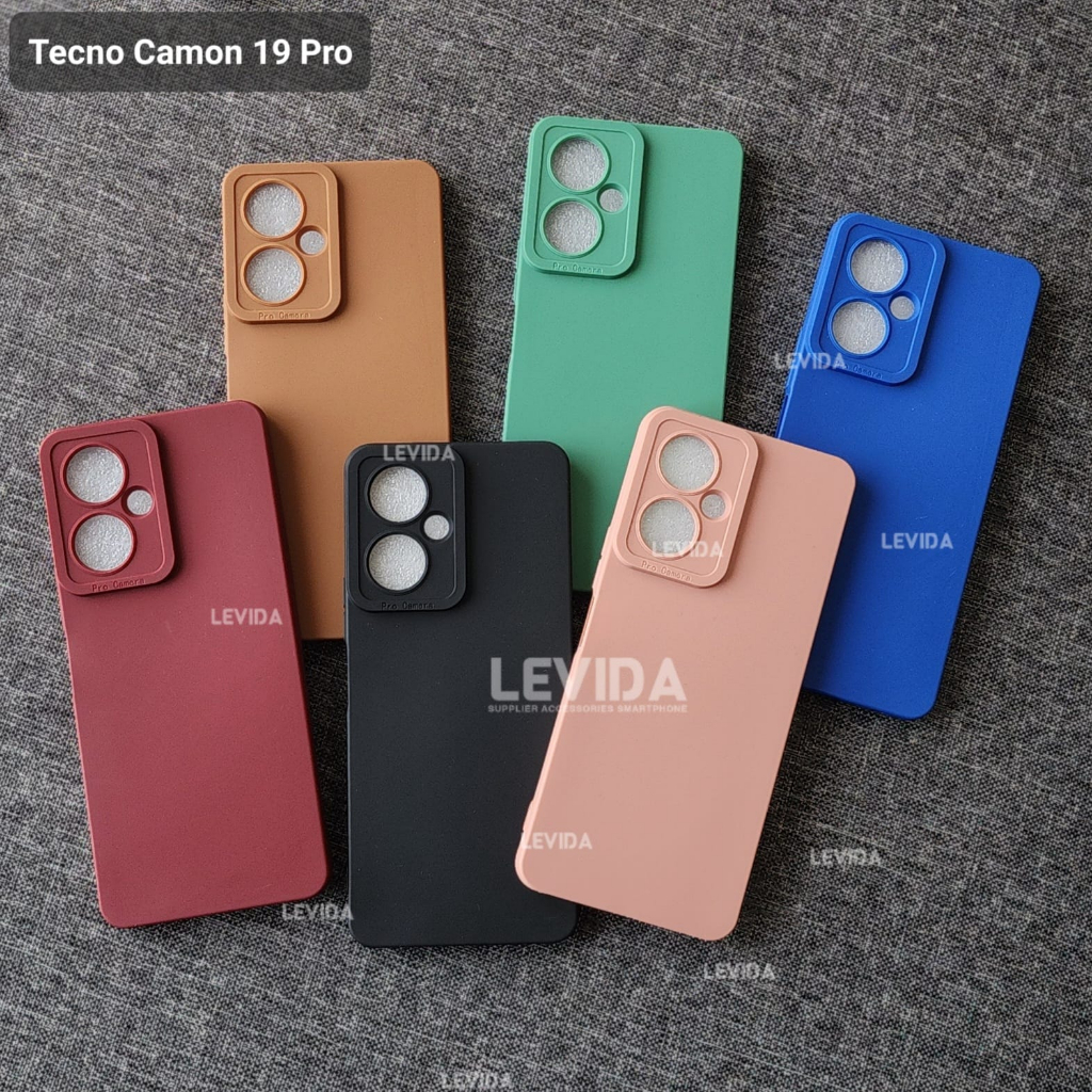 Tecno Camon 19 Pro Softcase procamera Silicon Matte case Tecno Camon 19 Pro