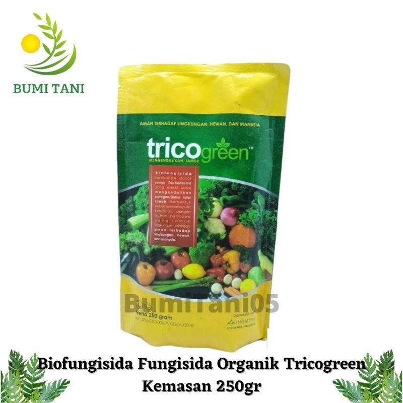 Bio fungisida Organik Fungisida Tricogreen 250gr Pengendali Jamur