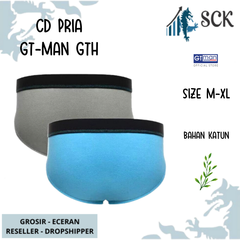 [ISI 2] Celana Dalam Pria GT MAN GTH-01 Premium / CD Laki GTMAN Active ukuran M-XL