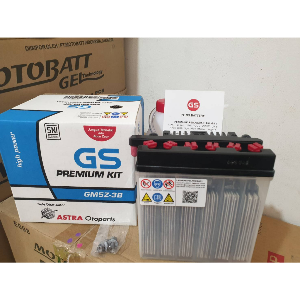 Aki Motor Megapro Primus, Crypton, Shogun 110, F1ZR GM5Z-3B/GT6A MF GS ASTRA ORI AKI BASAH