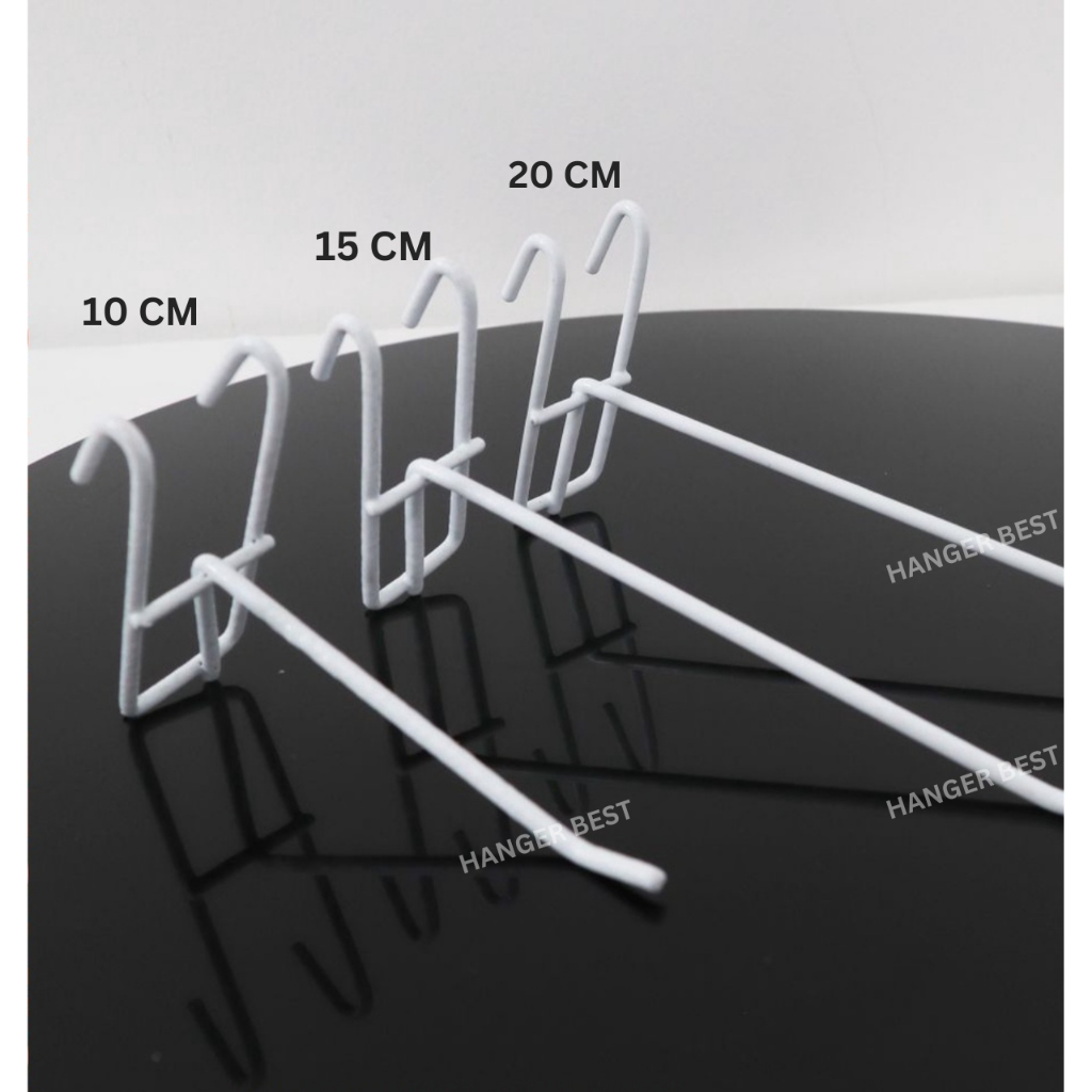 Single Ram Putih Cantolan Aksesoris Display 10 cm / Display Cantolan / Hijang Hiasan / Wire Grid
