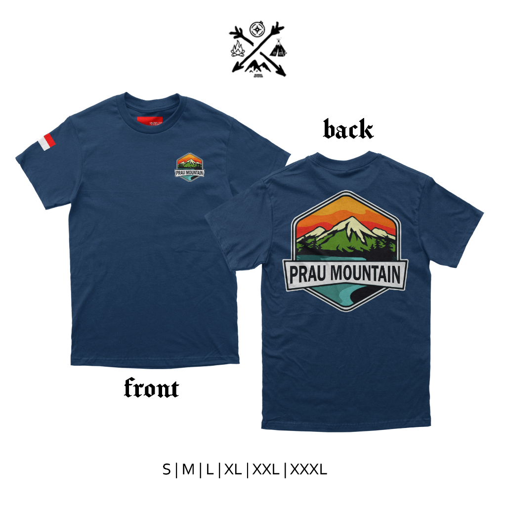 kaos pendaki gunung prau