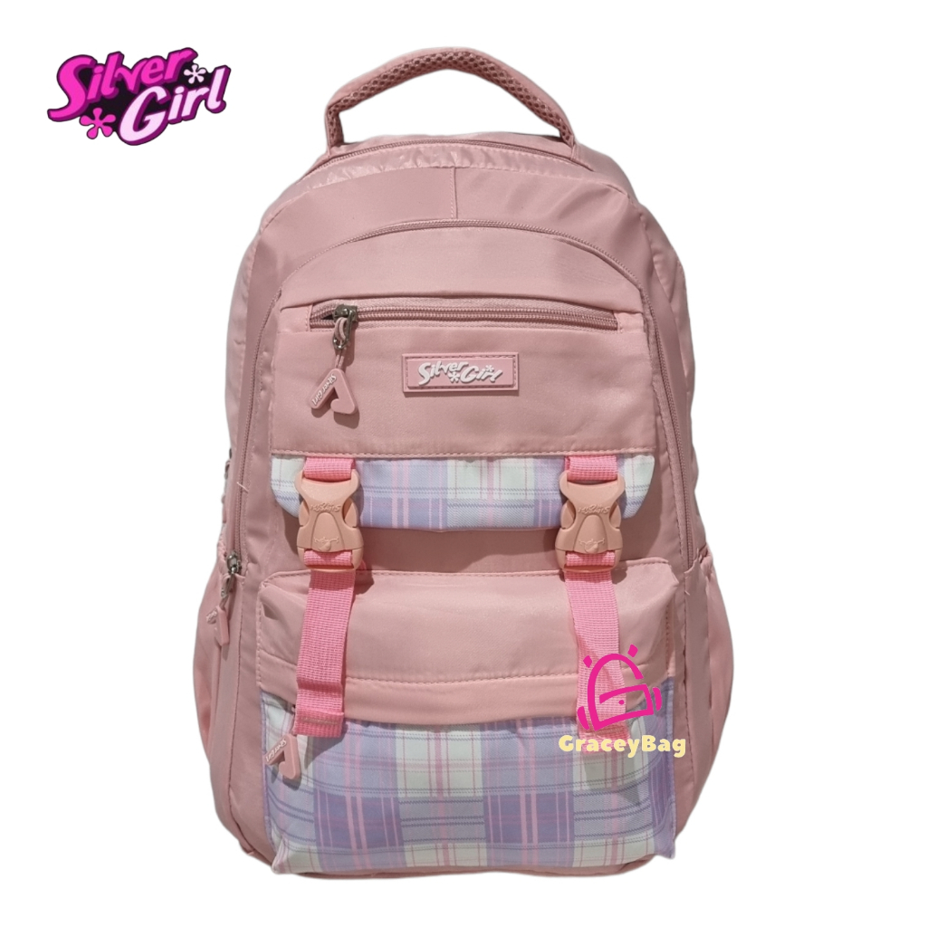 GB-73114F Tas Ransel Sekolah Anak Perempuan / Remaja Silvergirl