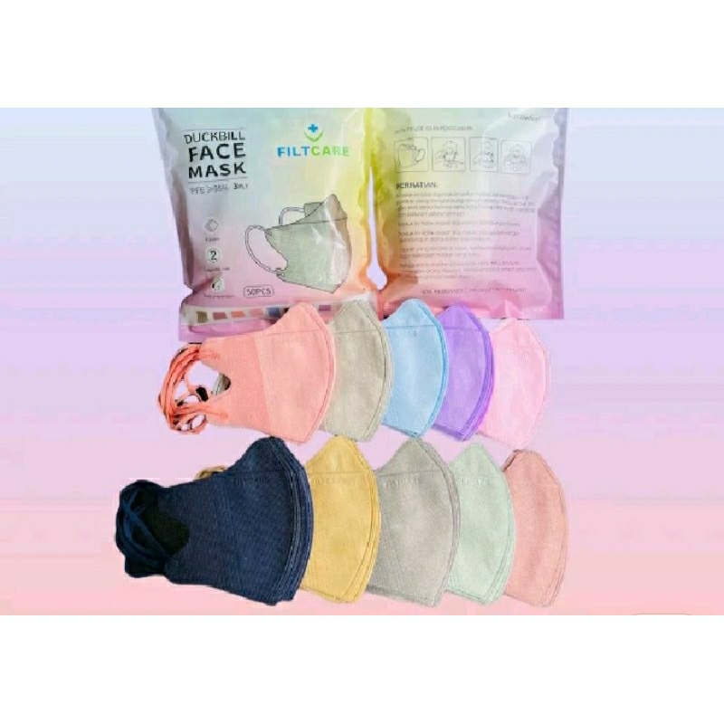 Masker Duckbill Warna warni