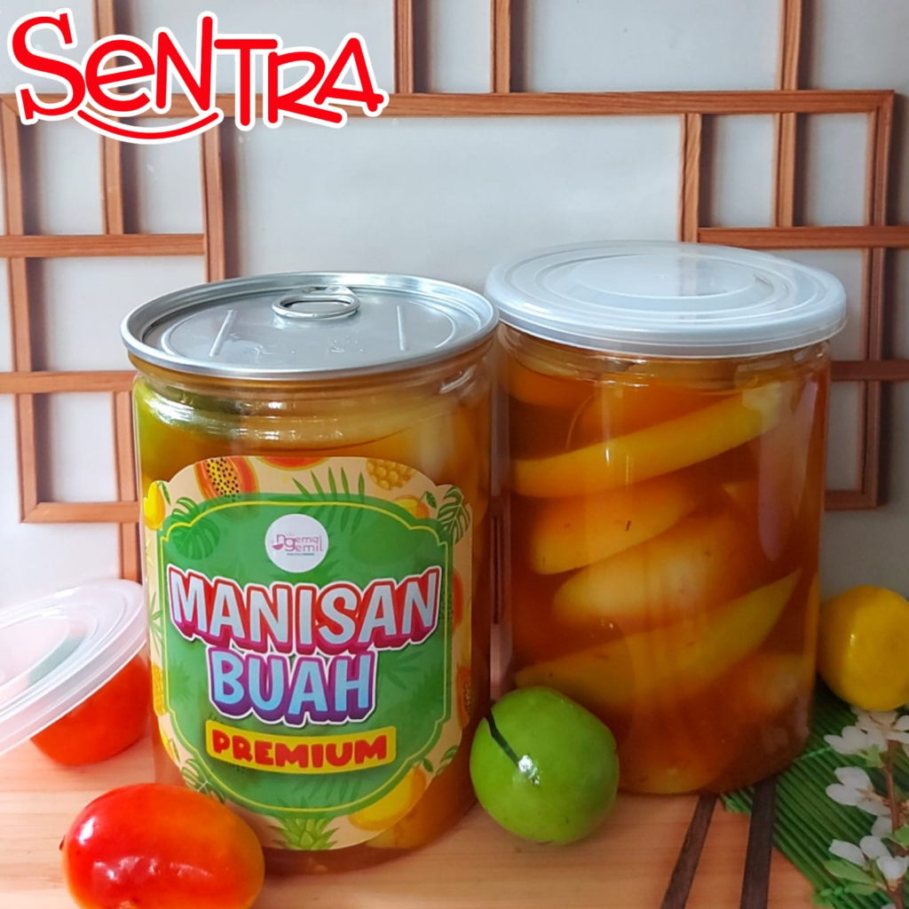 

Cemilan Manisan Buah MIX Pedas Manis Premium Kemasan PET CAN