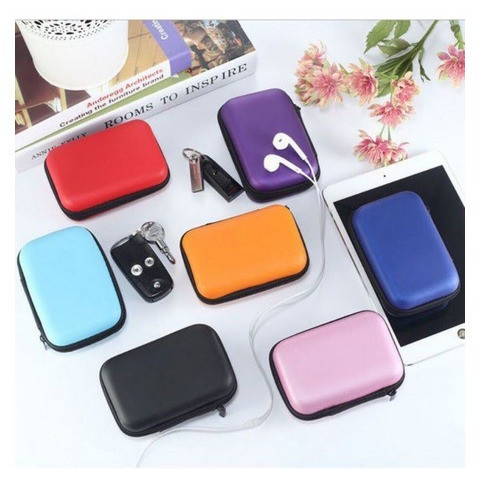 Tempat Earphone Headset Organizer Dompet Koin Charger Case Box