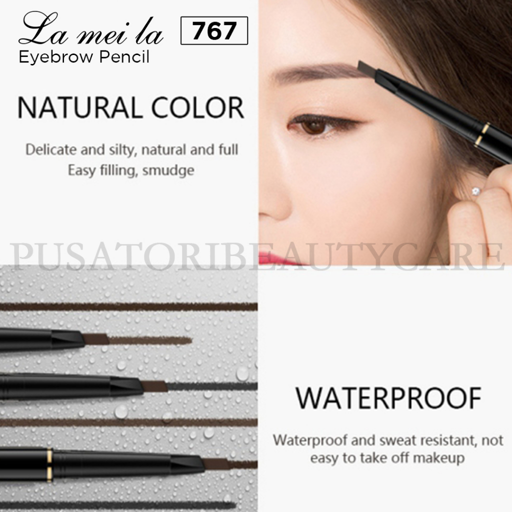 LAMEILA 767 Eyebrow Pencil Waterproof Pinsil Alis Anti Air